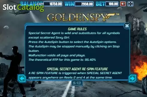 Bildschirm8. Golden Spy slot