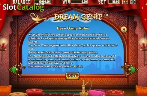 Ekran8. Dream Genie (Allbet Gaming) yuvası