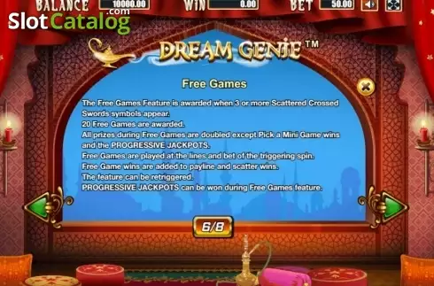 Ekran9. Dream Genie (Allbet Gaming) yuvası