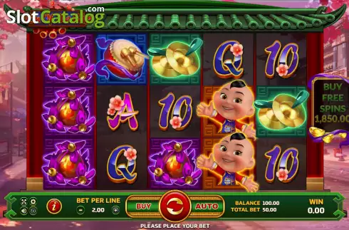 Reels screen. Lion of the East slot