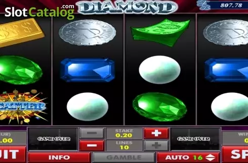 画面2. Diamonds (AlteaGaming) カジノスロット