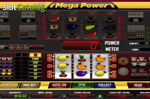 画面2. Mega Power カジノスロット