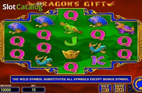 Reel Screen. Dragon's Gift slot