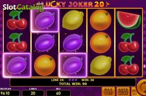 Ekran3. Lucky Joker 20 yuvası