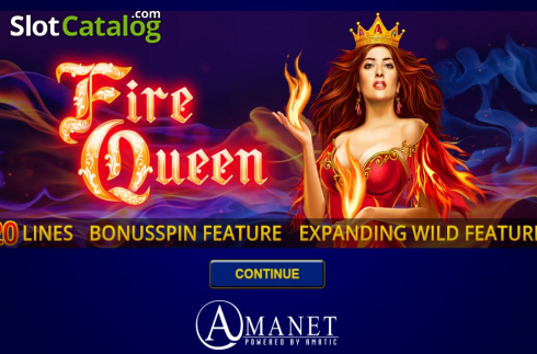 Captura de tela2. Fire Queen (Amatic Industries) slot