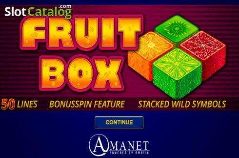 Start Screen. Fruit Box slot