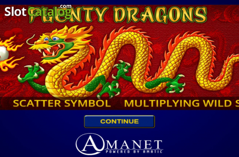 Bildschirm2. Plenty Dragons slot