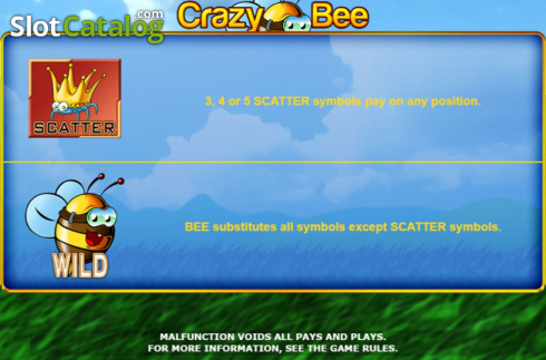 画面8. Crazy Bee (クレイジー・ビー) カジノスロット