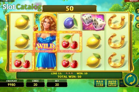 Schermo4. Lady Fruits 20 slot
