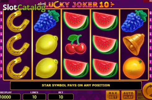 Game Screen. Lucky Joker 10 slot