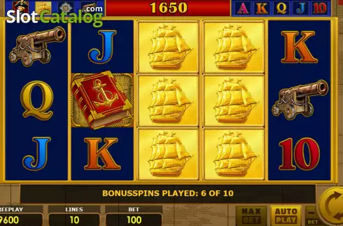 Free Spins Gameplay Screen 2. Book of Admiral slot