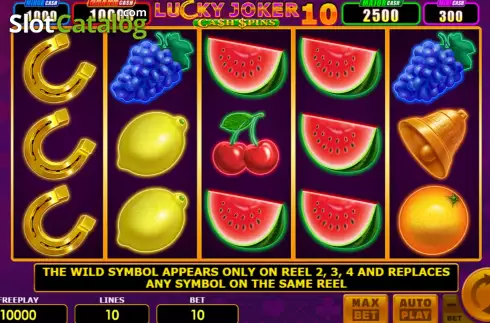 Win screen 2. Lucky Joker 10 Cash Spins slot
