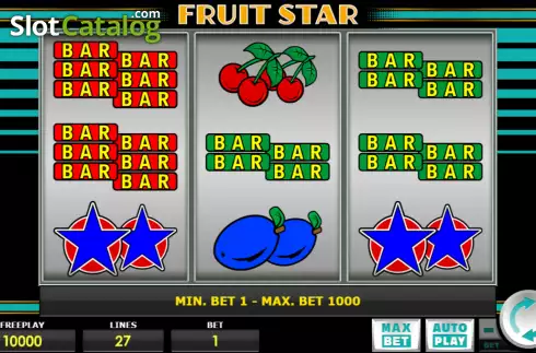 Reel screen. Fruit Star slot