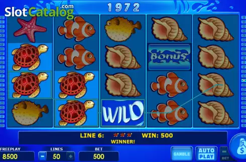Win screen. Wild Shark Bonus Buy slot