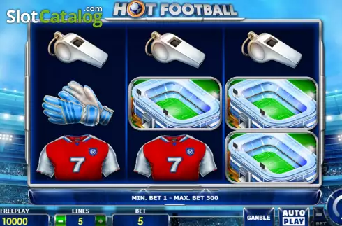 Game screen. Hot Football slot