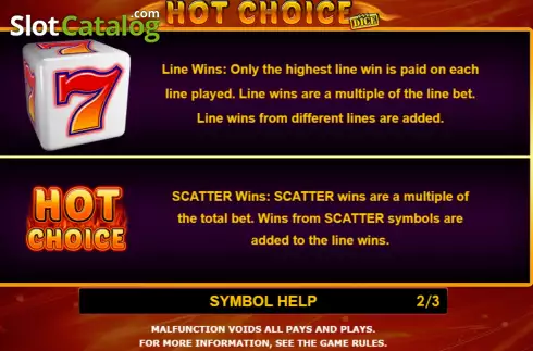 Skärmdump8. Hot Choice Dice slot
