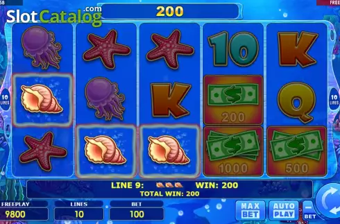 Win Screen. Cash & Crab slot