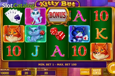 画面2. Kitty Bet カジノスロット
