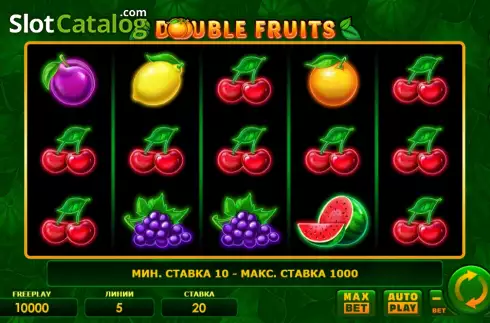 Ekran2. Double Fruits (Amatic Industries) yuvası