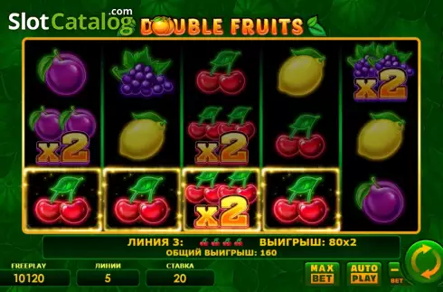 画面3. Double Fruits (Amatic Industries) カジノスロット