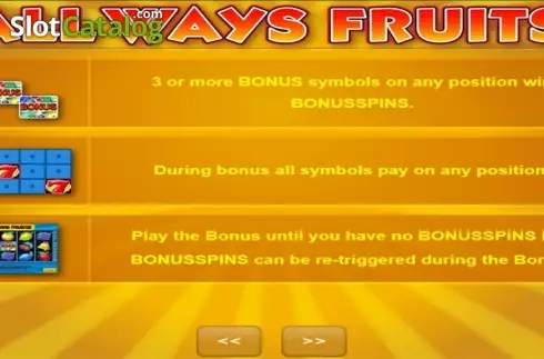 Bildschirm4. All Ways Fruits slot