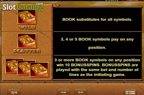 Bildschirm3. Book Of Aztec slot
