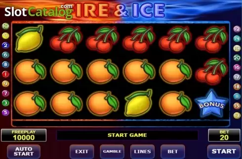 Schermo6. Fire And Ice (Amatic Industries) slot