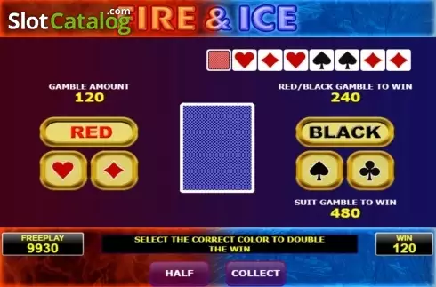 Screen9. Fire And Ice (Amatic Industries) slot