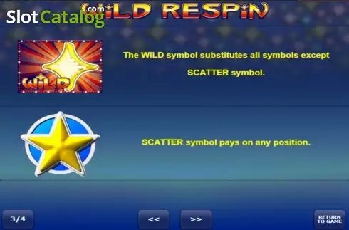 Bildschirm4. Wild Respin slot