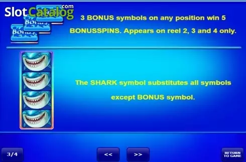 Bildschirm4. Wild Shark slot