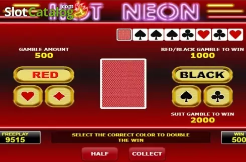 Gamble. Hot Neon slot