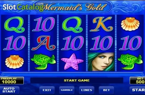 画面2. Mermaids Gold カジノスロット