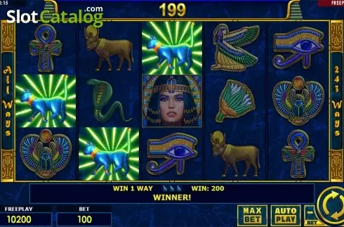 Win screen 2. Enchanted Cleopatra slot