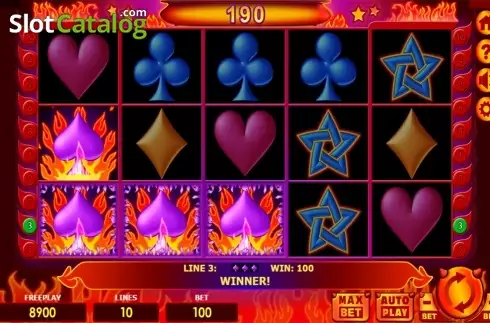 Respin screen 2. Lucky Little Devil (Amatic) slot