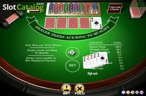 Bildschirm3. Casino Stud Poker (Amaya) slot