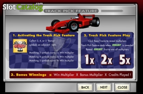 Features. Fast Track slot