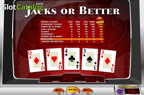 Game Screen 2. Jacks or Better (Amaya) slot