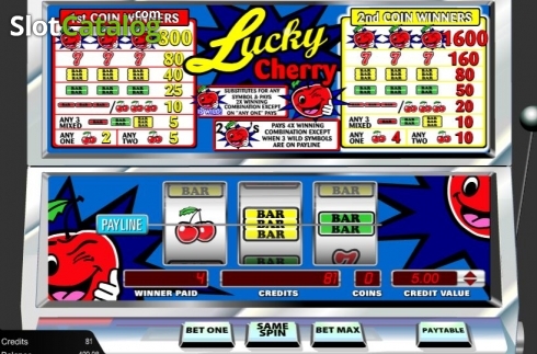 Skärmdump3. Lucky Cherry (Amaya) slot