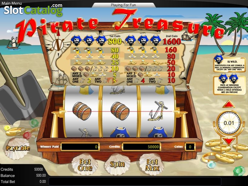Pirate Treasures Игровой Автомат