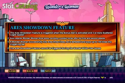 Bildschirm4. Wonder Woman (Amaya) slot