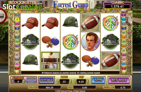 Bildschirm6. Forrest Gump slot