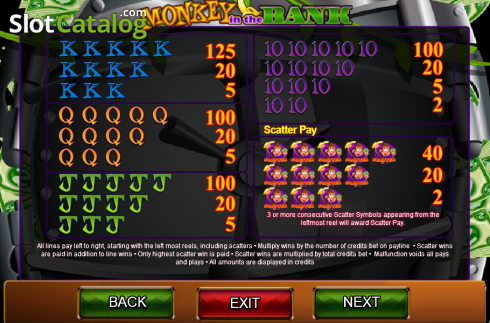 Captura de tela5. Monkey in the Bank slot