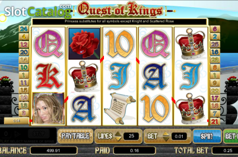 Bildschirm5. Quest of Kings slot