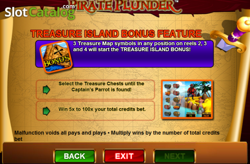 画面7. Pirate Plunder (Amaya) カジノスロット