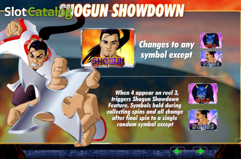 Skärmdump3. Shogun Showdown slot