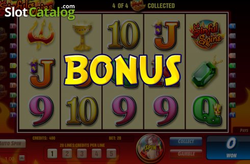 Screen5. Sinful Spins slot