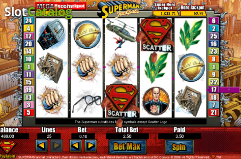 Screen6. Superman Jackpots slot