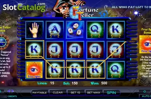 Bildschirm 3. Fortune Teller (Amaya) slot