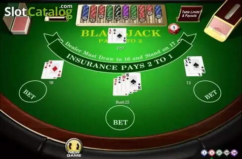 Bildschirm3. Blackjack (Amaya) slot