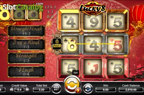 Win screen 2. Lucky 8 (Ameba) slot